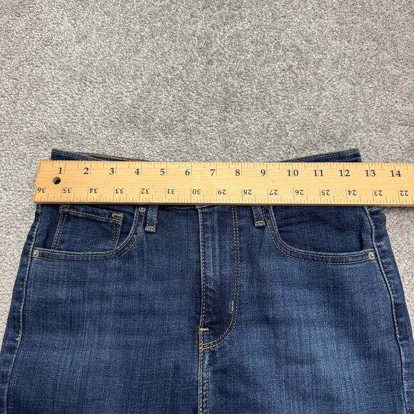 Levi's 725 High Rise Bootcut Denim Jeans Womens 26x30 Dark Wash Stretch Casual - Picture 9 of 15